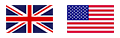 British and American flags